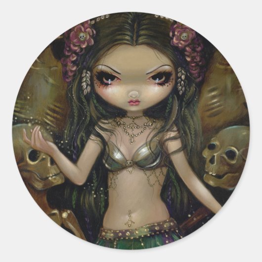 "Danse Macabre: Tribal Fusion" Sticker (Voorkant)