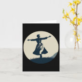 Dansen Alpine Maria Sound of Music Familie Musical Kaart (Gele Bloem)