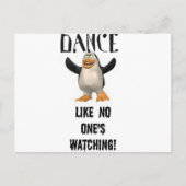 Dansen... alsof niemand kijkt! briefkaart (Voorkant)