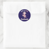 Dansen Axolotl Ballerina in Pastel Pink Tutu Ronde Sticker (Tas)
