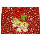 Dansen Baby Angels met sneeuwvlokken Groot Cadeauzakje (Voorkant)