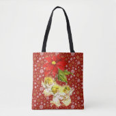 Dansen Baby Angels met sneeuwvlokken Tote Bag (Voorkant)