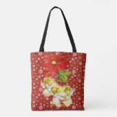 Dansen Baby Angels met sneeuwvlokken Tote Bag (Achterkant)