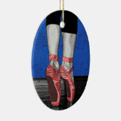 Dansen Ballerina Ballet Schoenen Keramisch Ornament (Rechts)