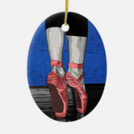 Dansen Ballerina Ballet Schoenen Keramisch Ornament