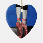 Dansen Ballerina Ballet Schoenen Keramisch Ornament (Rechts)