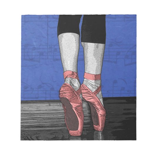 Dansen Ballerina Ballet Schoenen Notitieblok (Voorkant)