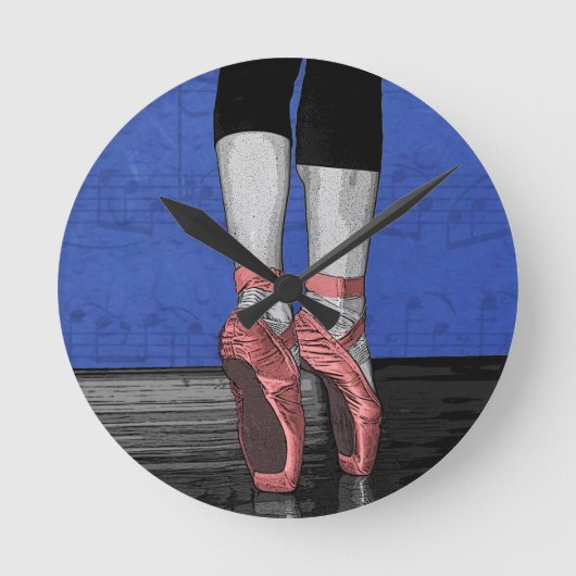 Dansen Ballerina Ballet Schoenen Ronde Klok (Voorkant)