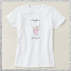 Dansen Ballerina in Roze T-shirt