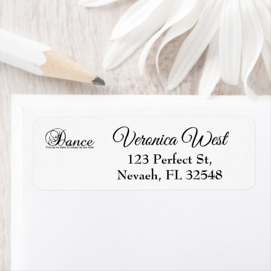 Dansen belooft me dat er altijd nog één zal zijn etiket (Insitu)