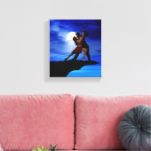 DANSEN BIJ HET MAANLICHT CANVAS AFDRUK (Insitu (Woonkamer))