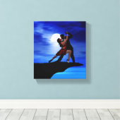 DANSEN BIJ HET MAANLICHT CANVAS AFDRUK (Insitu (Houten vloer))