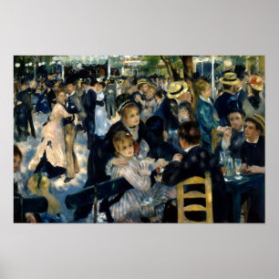 Dansen bij Le Moulin de la Galette van Renoir Poster
