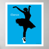 Dansen (blauw) poster (Voorkant)