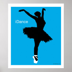Dansen (blauw) poster