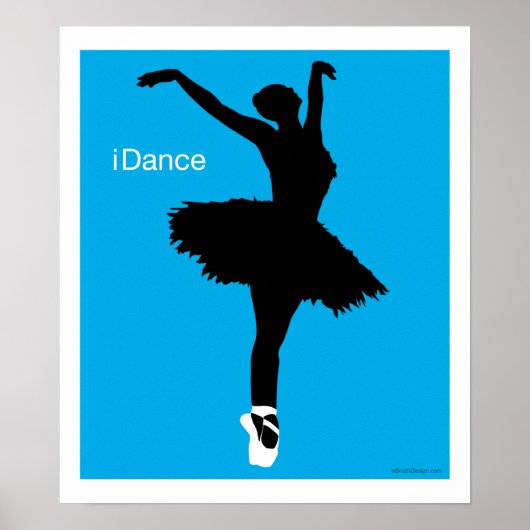 Dansen (blauw) poster (Voorkant)