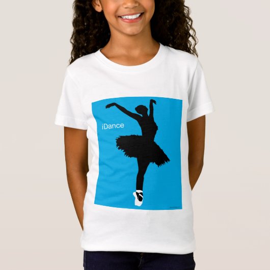 Dansen (blauw) t-shirt (Voorkant)