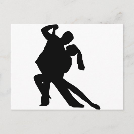 dansen briefkaart (Voorkant)