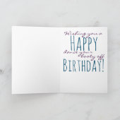 Dansen Confetti Party Girl Happy Birthday Kaart (Binnen)