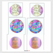 dansen dakini, boeddha, hippie liefde sticker (Vel)