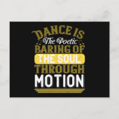 Dansen - Dans is de poëtische buiging van de soep Briefkaart (Voorkant)