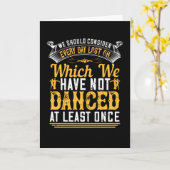 Dansen - Dans minstens eenmaal per dag Kaart (Gele Bloem)