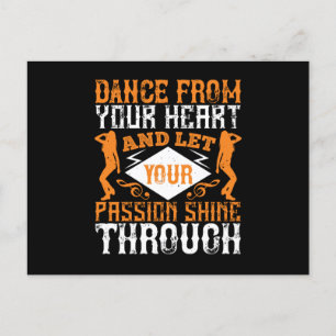 Dansen - Dans uit je hart met passie Briefkaart
