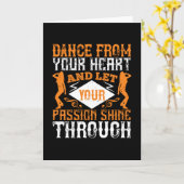 Dansen - Dans vanuit je hart met passie Kaart (Gele Bloem)