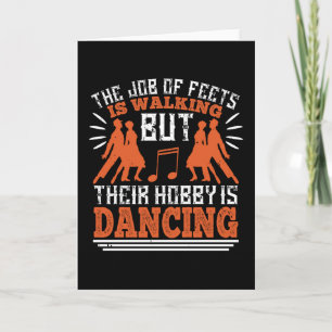 Dansen - dansen is de hobby van de rente kaart