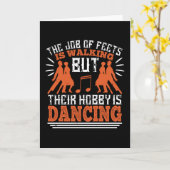 Dansen - dansen is de hobby van de rente kaart (Gele Bloem)