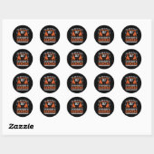 Dansen - dansen is de hobby van de rente ronde sticker (Vel)