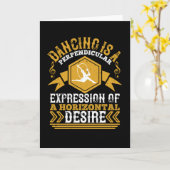 Dansen - dansen is een uitdrukking van horizontaal kaart (Gele Bloem)