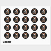 Dansen - Dansen is stilstaand poeder Ronde Sticker (Vel)