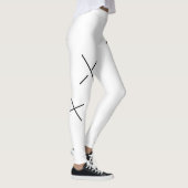 Dansen De Dag Zwart&Wit Minimal X Kunst Leggings (Rechts)