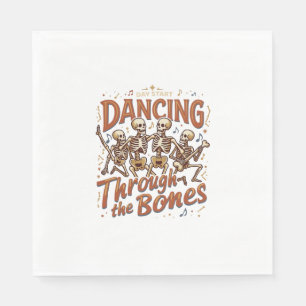 Dansen door botten Halloween skeletten muziek Ce Servet