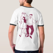 "Dansen door het leven" T-shirt (Achterkant)