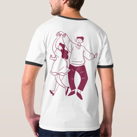 "Dansen door het leven" T-shirt (Achterkant)