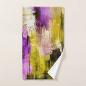 Dansen door Violet Expressieve Moderne Abstracte Bad Handdoek (Handdoek)