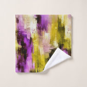 Dansen door Violet Expressieve Moderne Abstracte Bad Handdoek (Wasdoekje)