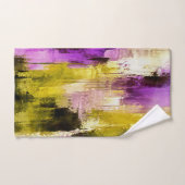 Dansen door Violet Expressieve Moderne Abstracte Bad Handdoek (Handdoek)