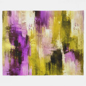 Dansen door Violet Expressieve Moderne Abstracte Fleece Deken (Voorkant (Horizontaal))