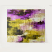Dansen door Violet Expressieve Moderne Abstracte Wandkleed (Voorkant (horizontaal))
