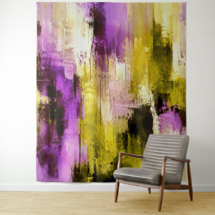 Dansen door Violet Expressieve Moderne Abstracte Wandkleed