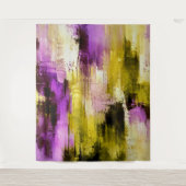 Dansen door Violet Expressieve Moderne Abstracte Wandkleed (Voorkant)