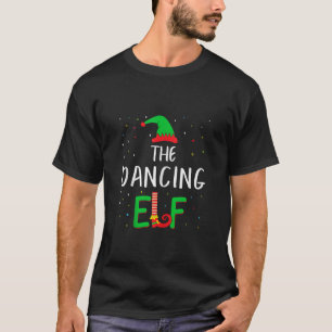 Dansen Elf Familie Matching Kerstmis PJS Grappige  T-shirt