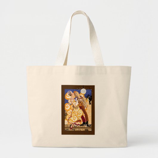Dansen en muziek en liefde grote tote bag (Voorkant)