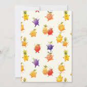 Dansen Fruit Verjaardagsfeest Kaart (Achterkant)