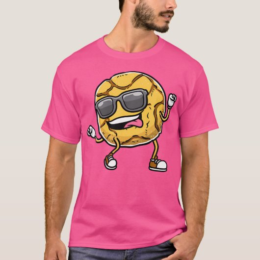 Dansen Ginger Snap Cookie met Zonnebril T-shirt (Voorkant)