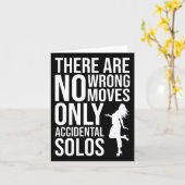 Dansen - Grappige danser Kaart (Gele Bloem)