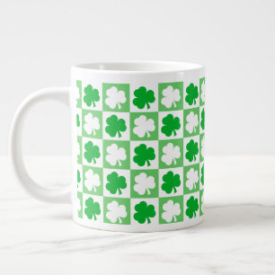 Dansen Groene en Witte Shamrocks St Pats Iers Grote Koffiekop